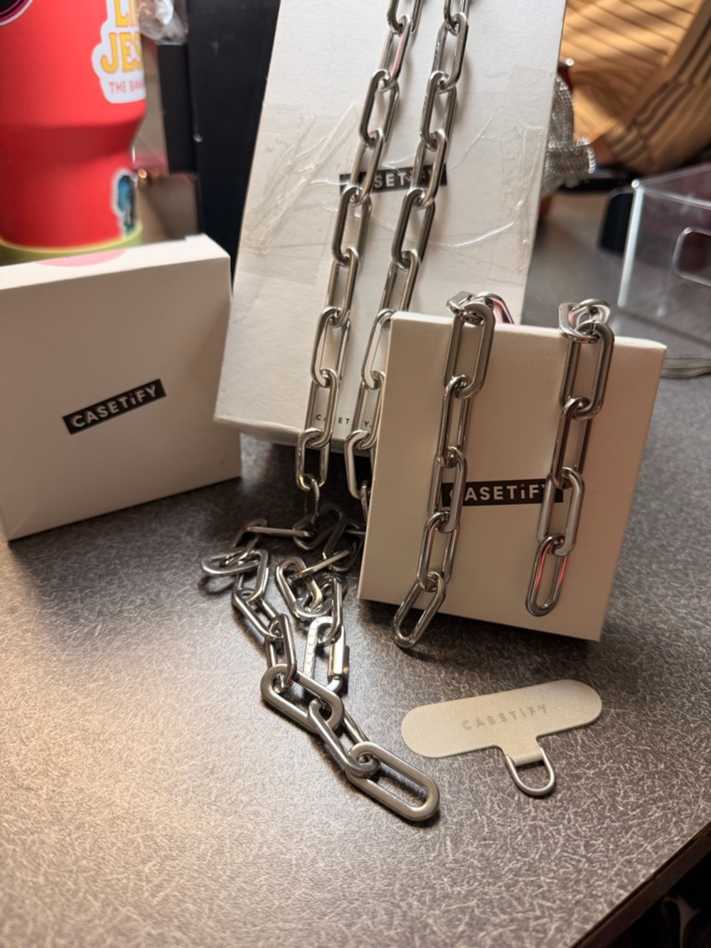 Casetify Silver Chunky Link Chain Phone Strap
